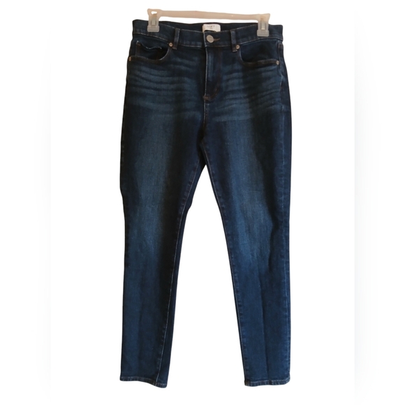 Loft jeans skinny size 6 petite Dark Blue cropped - Picture 1 of 5